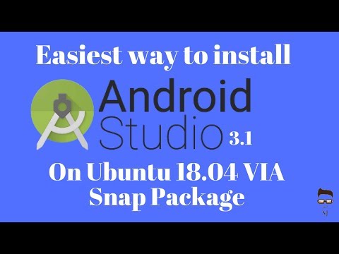 How to install Anroid Studio 3.1 on ubuntu 18.04 via snap package