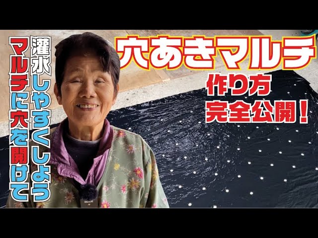 Premiere] How to make perforated mulch fully revealed! - YouTube