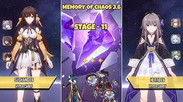 Sushang hypercarry & Herta hypercarry | New MoC 11 | Honkai: Star Rail 3.6