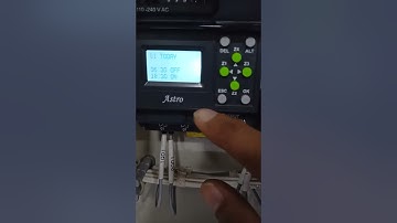 How to set Time in Astro make timer for automatic ON/OFF of lighting feeder