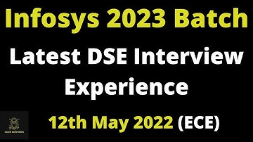 Latest Infosys DSE/SES Profile Interview Experience | Infosys DSE Interview Experience | 12 may 2022