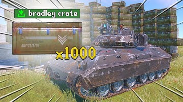 Loot from 1,000 bradley crates in Rust