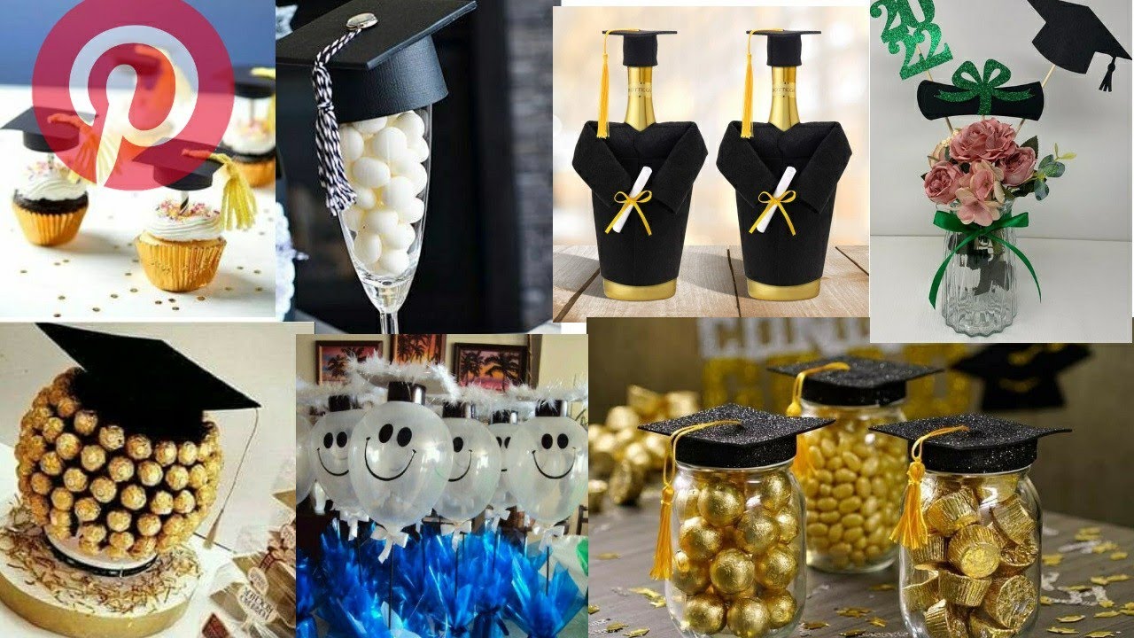 Ideas para graduación 🎓 tomadas de pinterest 🅿️ para inspiración💭 centros de mesa y más  👩‍🎓👨‍🎓