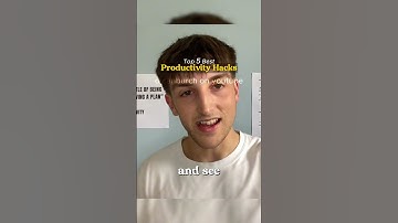 The 5 Productivity Hacks I Wish I Knew Way Sooner Pt.5 | #productivity #advice #motivation #shorts