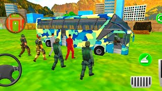 Army bus Prison Transport - Camp Bus Driving Simulator - iOS Android Gameplay screenshot 5