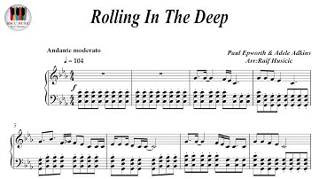 Rolling In The Deep - Adele, Piano Sheet Music, Piano Tutorial