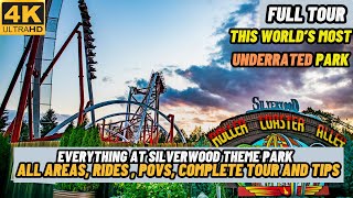 [4K] EVERYTHING at Silverwood Theme Park | All Rides | Areas | POV's | Complete Tour and Tips