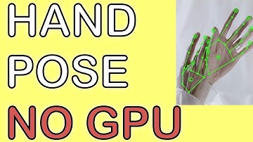 hand pose / NO GPU / mediapipe / python tutorial