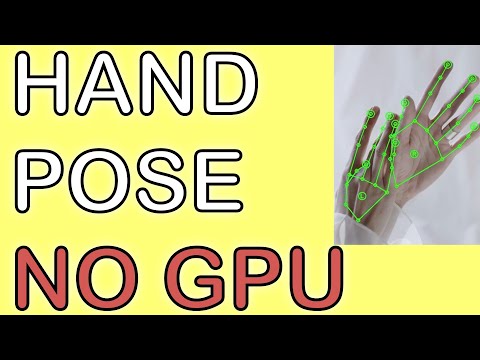 hand pose / NO GPU / mediapipe / python tutorial