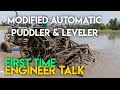 Engineer talk  first time modified automatic puddler  leveler with powertrac euro 45 tractor