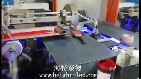 UV LED curing system for screen printing on buckets