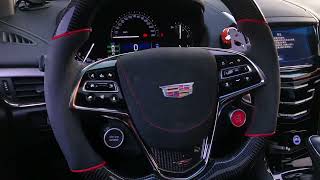 Cadillac ATS CTS  Flat Top Carbon Fiber Steering Wheel