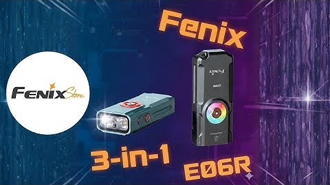 Fenix E06R Keychain Light with White, UV, and Red Laser Lights