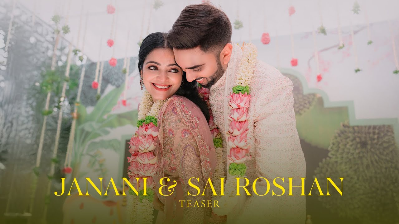 Actress Janani & Sai Roshan - Engagement Teaser Captured by VividCaptures