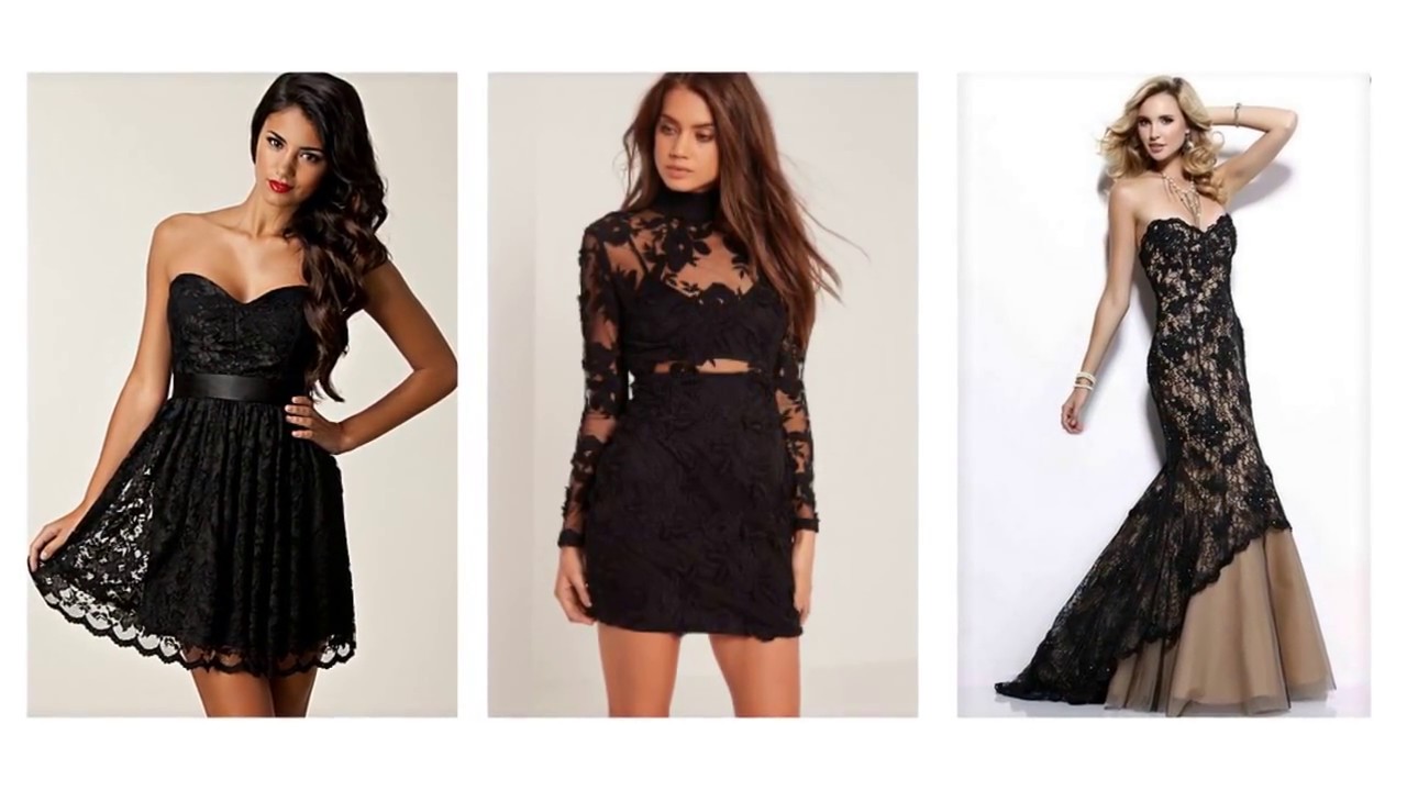 Top 100 black lace dress, black cocktail dresses for women