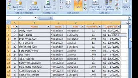 Tutorial Excel Menggunakan Group & Subtotal