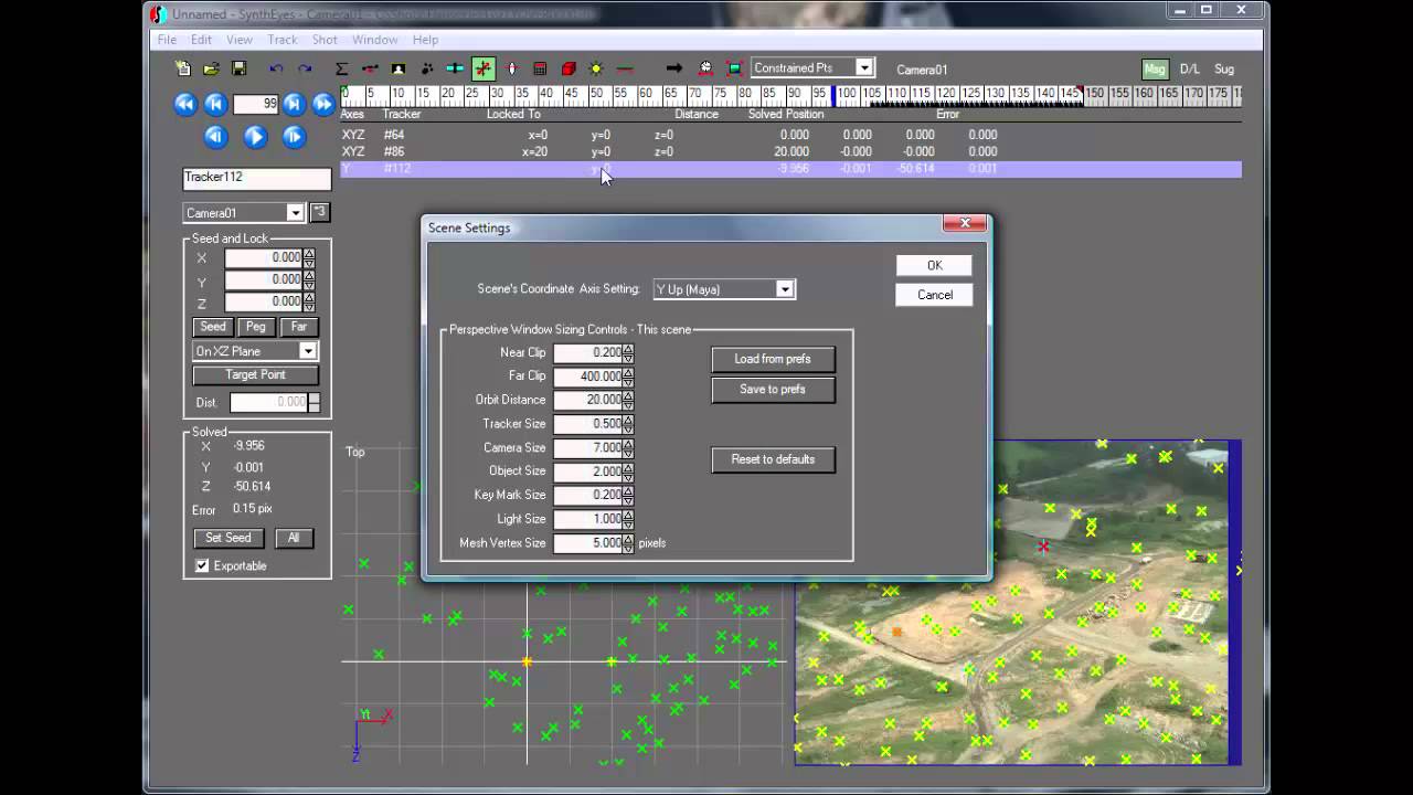 Coordinates systems and the Constrained Points View