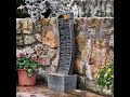 Peaktop by Teamson Home Garden Water Feature, Large Outdoor Curved Water Fountain