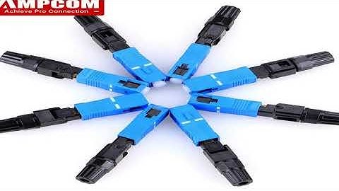 AMPCOM SC UPC/APC Fiber Optic Quick Connector, FTTH Single Mode Fast Field Assembly Reusable Optic