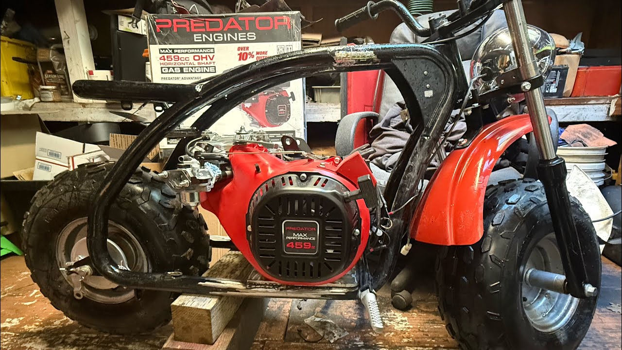 Coleman Bt200x Minibike Big Block swap Predator 459 (Part 1)