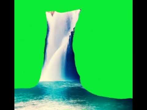 Waterfall green screen - YouTube