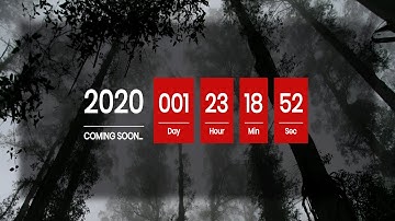 Responsive coming soon page with HTML CSS and JAVASCRIPT 2020