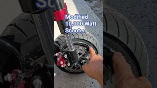 Modified 10,000 watt scooter