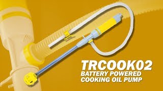 2Nd Gen Trcook02 Battery Powered Cooking Oil Pump Turkey Fryer Deep Fry Filter Reuse Recycle Pump
