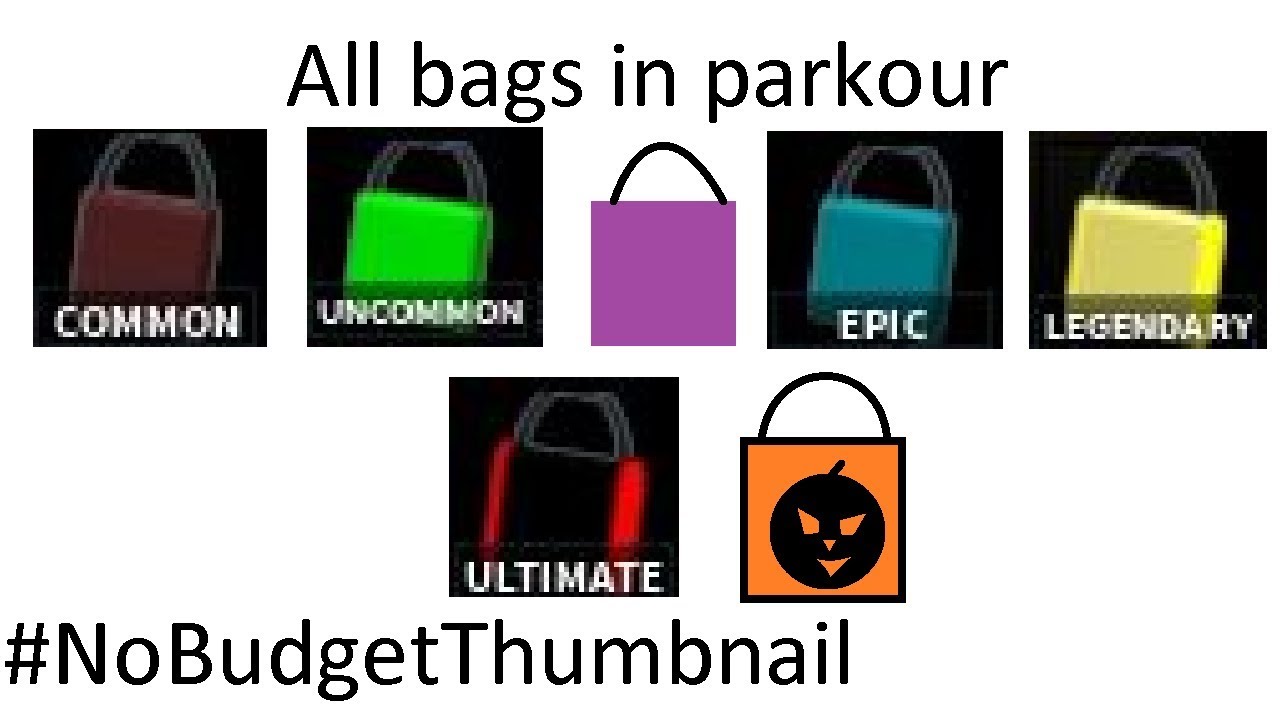 Ultimate Bag And Resplendent Bag Location Good Ms Roblox Parkour