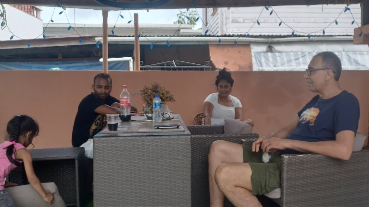 Oil roti aka clapclap roti & chicken curry on a special request, family &BBQ time.