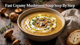 Fast Creamy Mushroom Soup Step By Step Visual Guide