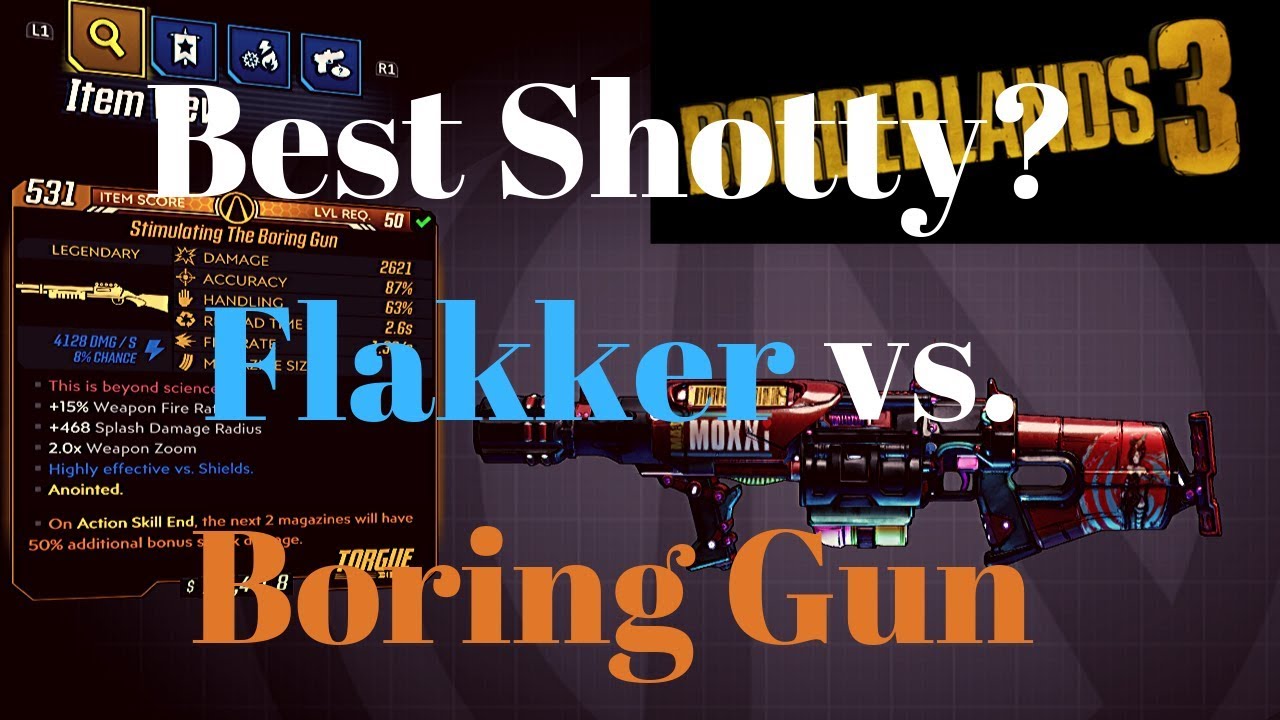 Borderlands 3 - Best Shotguns - Flakker vs. Boring Gun
