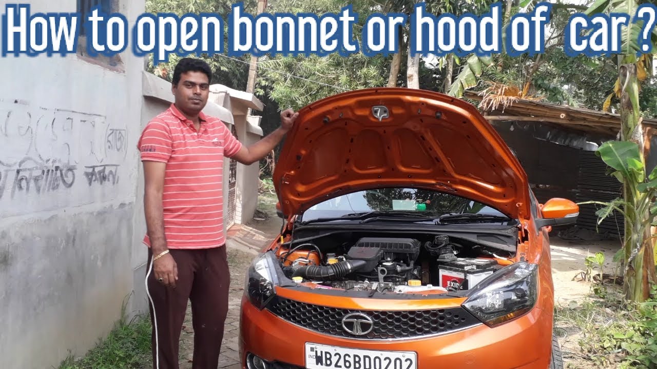 How to open or hood of a car ?Tata Tiago open In