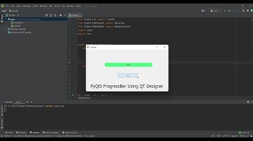 pyqt5 progressbar using Qt_Designer