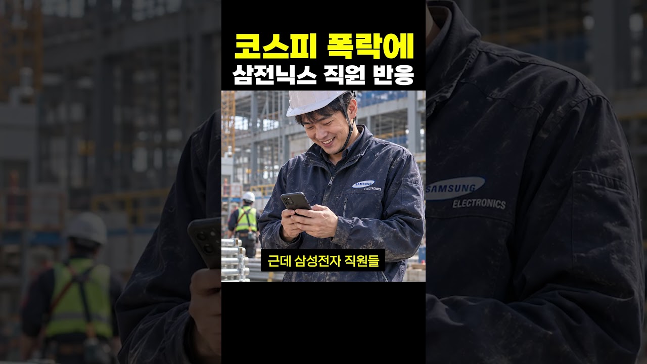 코스피 폭락에 삼전닉스 직원들 반응?
