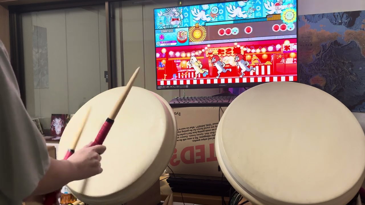 おうち太鼓 I remodeled my house and created a room just for Taiko no Tatsujin