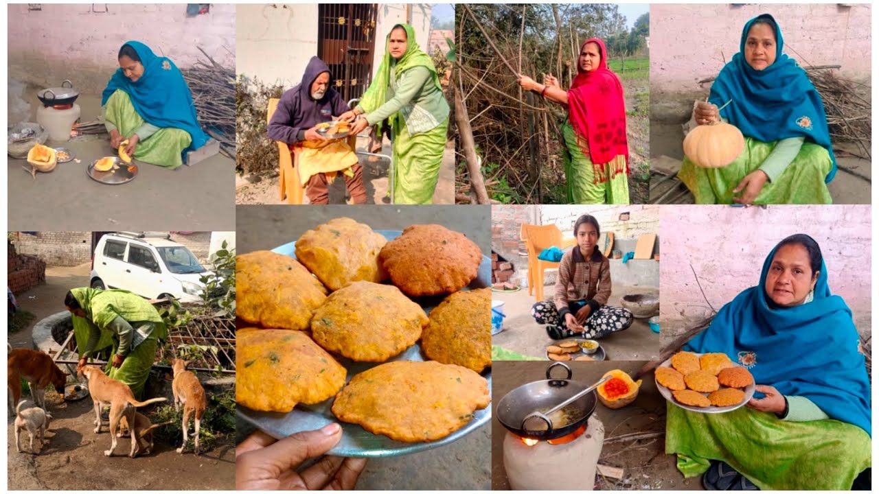 🤫सच में इसे पहली बार बनाया और खाया है कद्दू की मसाले वाली पूरी😋हमारे पूरे परिवार को लगी बहुत अच्छी🎃