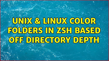 Unix & Linux: Color folders in ZSH based off directory depth