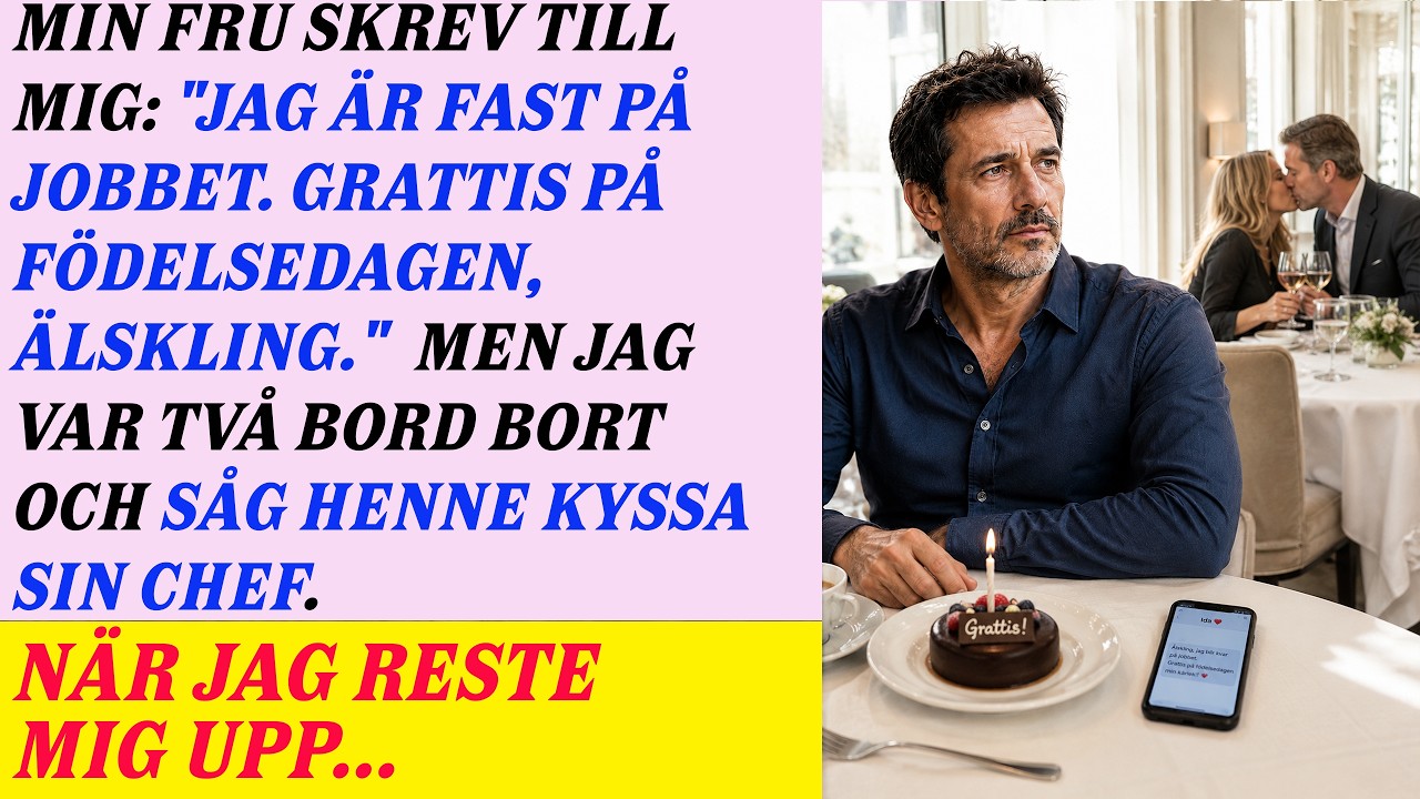 Jag såg min fru kyssa sin chef kvällen vi firade tio år. Innan jag hann resa mig grep en främling min arm och viskade: ”Håll dig lugn. Den riktiga föreställningen börjar nu.” Pianot spelade vår...