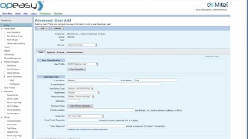 Mitel OpEasy v10 How to Add a Second Telephone Number