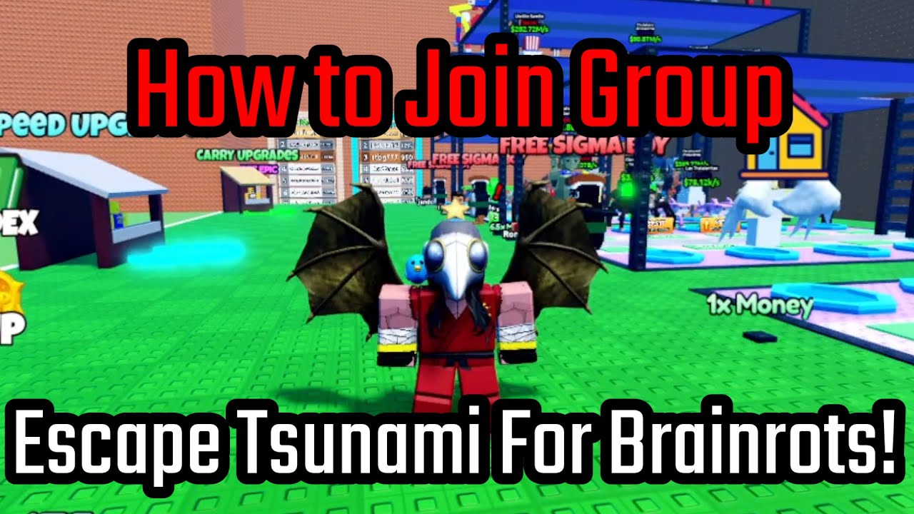 How to Join Group in Escape Tsunami For Brainrots! Roblox - YouTube