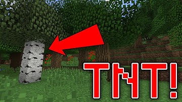Minecraft: HOW TO MAKE A TNT TREE TRAP! (Simple TNT Trap Tutorial)