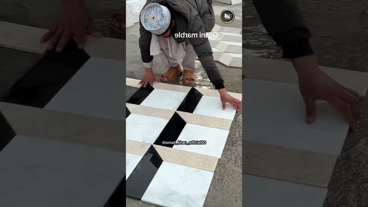 Black Cream and White colour new 3D marble design 2025 