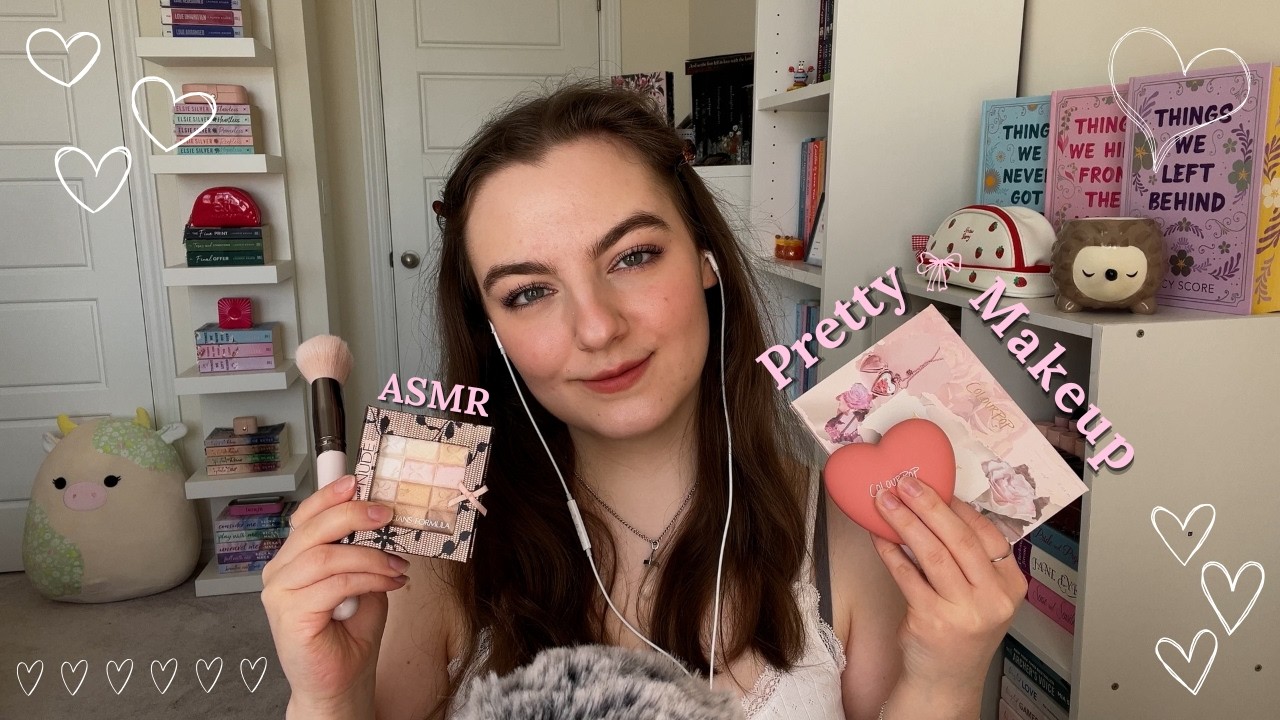 ASMR Doing Your MAKEUP 💄🌸💝 (Mic Brushing, Personal Attention ...