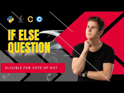 How to determine whether person is eligible for Vote || #if #else #elif #python | Python full Course