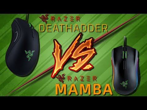 RAZER DEATHADDER vs. RAZER MAMBA - Comparatif Razer DeathAdder Chroma contre Mamba Elite