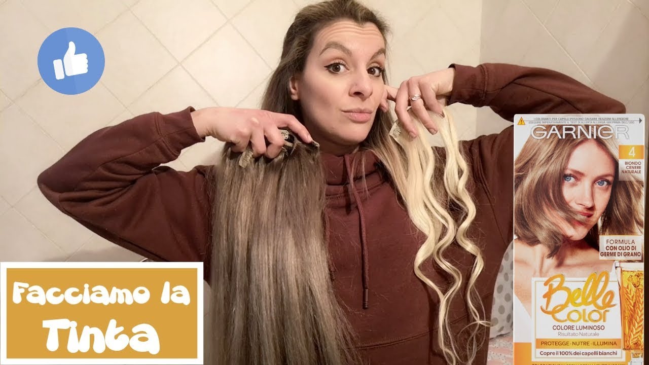 FACCIO LA TINTA ALLE EXTENSION CON BELLE COLOR GARNIER