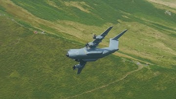 Airbus A400M | Low-Level In The Mach Loop