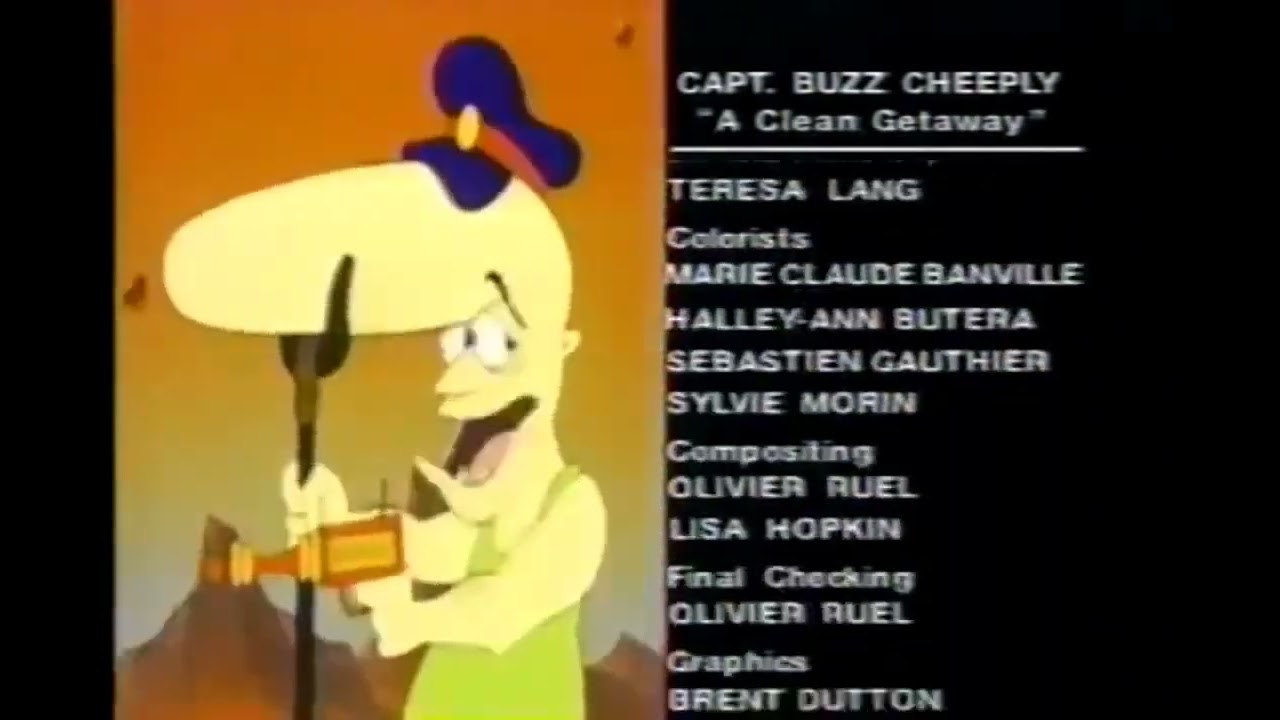 The Adventures Of Captain Buzz Cheaply A Clean Getaway What A Cartoon End Credits