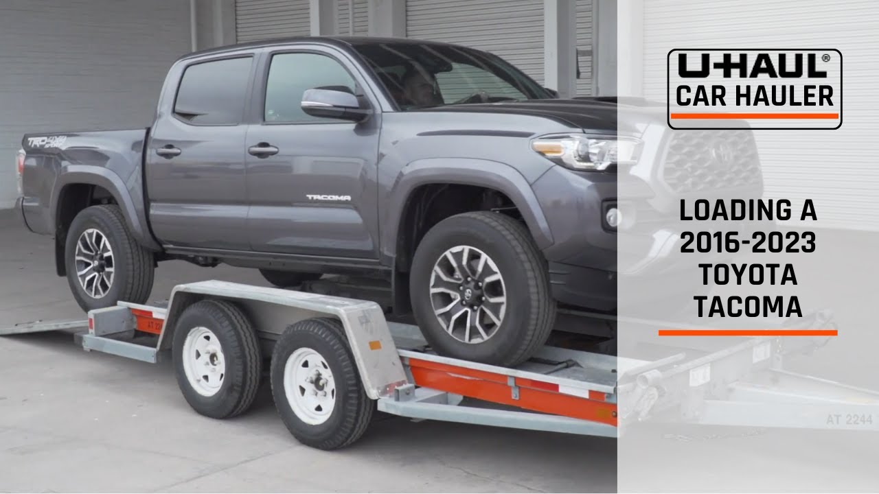 Loading a 2020 Toyota On a UHaul Car Hauler (Excl. Double Cab 6